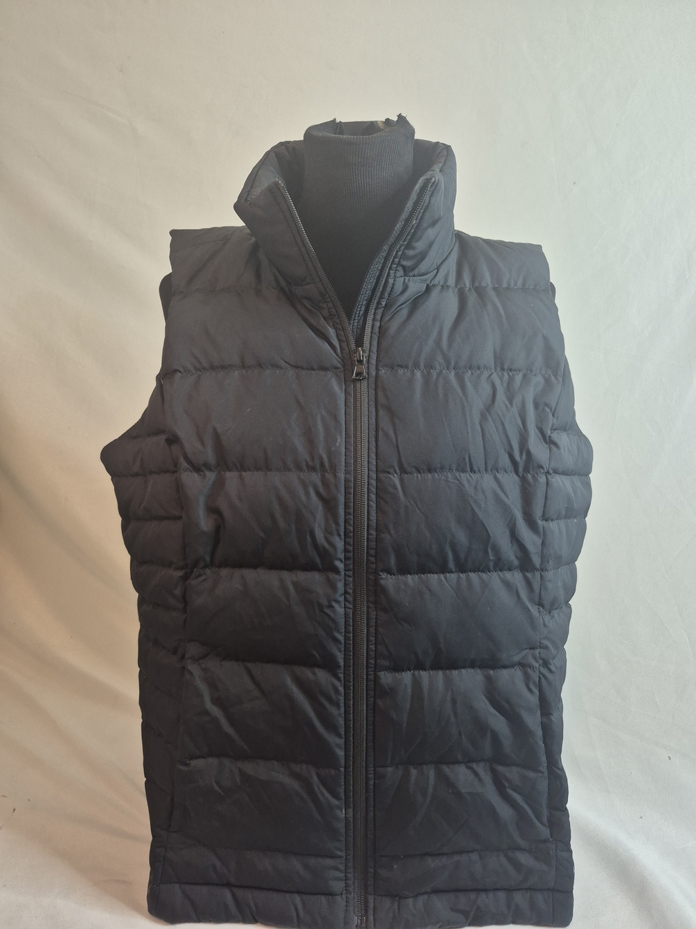 Lands' End Wemans Black Quilted Puffer Vest